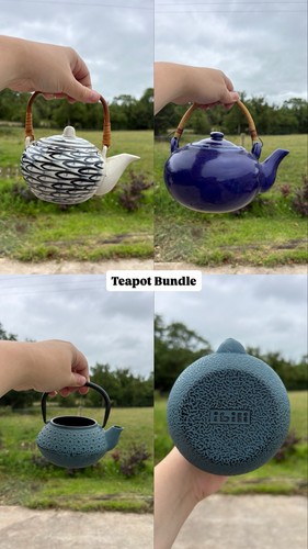 Tea pot bundle 3 beautiful - pot,