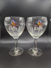 2x Leffe Belgian Beer Glass