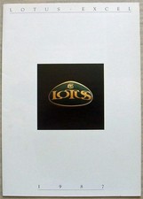 LOTUS EXCEL SE & SA Sports Cars Sales Brochure 1987