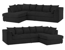 XL JUMBO CORD CORNER SOFA SET