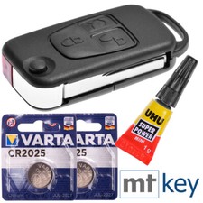 REPAIR Flip Key Shell Case HU44 For Mercedes Benz W163 R129 3 Button SL ML