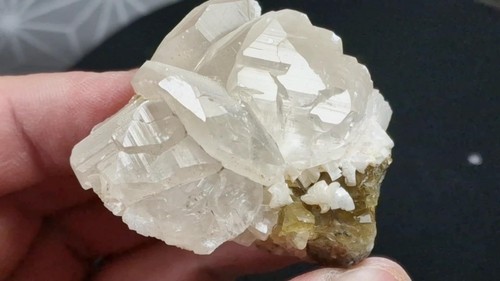 Calcite crystals with fluorite - calcite,