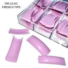 NAIL TIPS lilac colour box of
