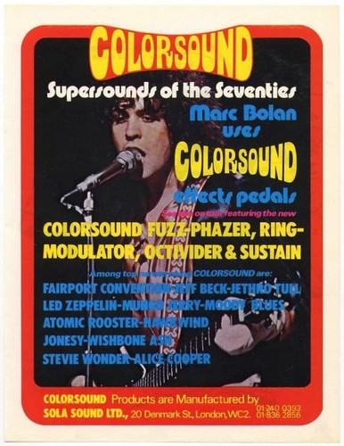 Rex marc bolan colorsound - t.rex,