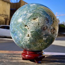 11.88LB Natural Water Grass Agate Crystal Ball Quartz Energy Ball