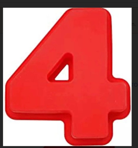 Inch silicone number cake - silicone, 4
