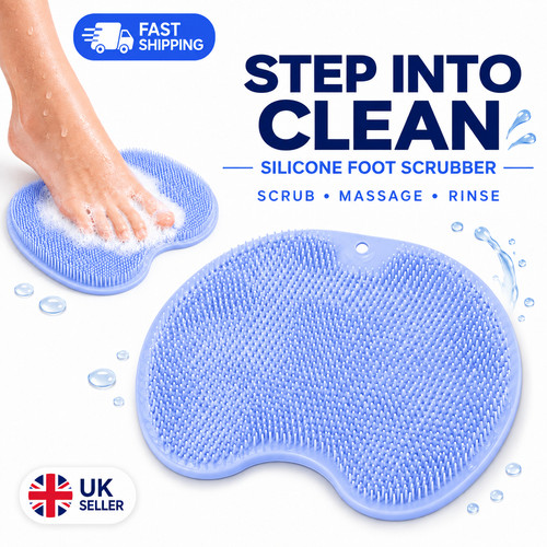 Silicone shower foot - shower, scrubber