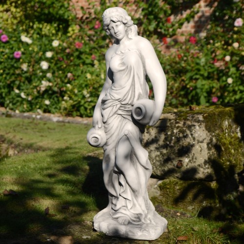Roman goddess with urns 79cm - urns,