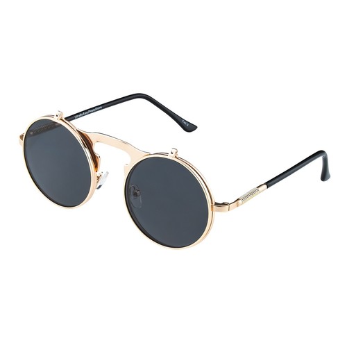 Gold and black flip - flip, round