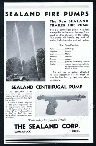 1941 sealand trailer fire - 1941, pump