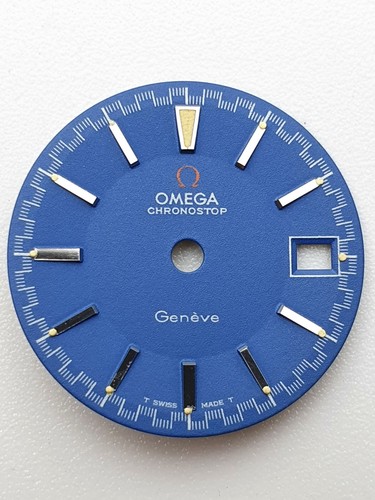 Omega chronostop blue dial - omega,