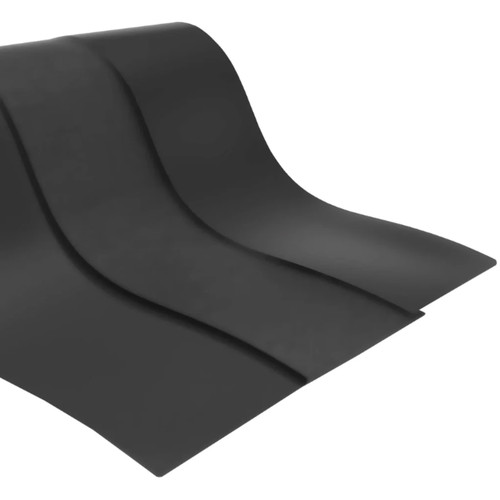 Black silicone rubber strip - black,