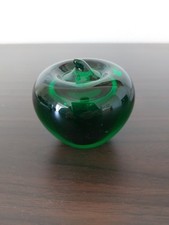 NICE VINTAGE GREEN GLASS APPLE