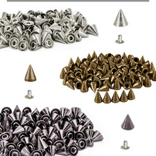 100pcs Cone Punk Rivets Metal