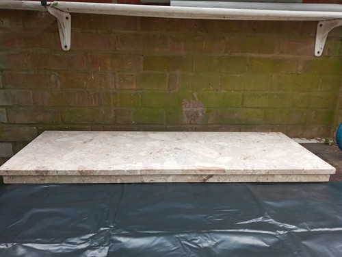 Solid marble hearth - marble,