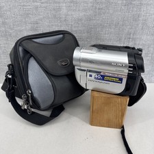 Sony Handycam DCR-DVD110E Handheld Mini DVD Camcorder Silver Tested