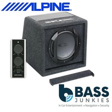 Alpine SWE-815 8" 20cm 300 Watts Amplified Active Car Sub Subwoofer Bass Box