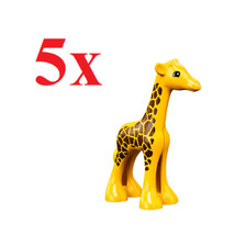 5X LEGO DUPLO Yellow Giraffe
