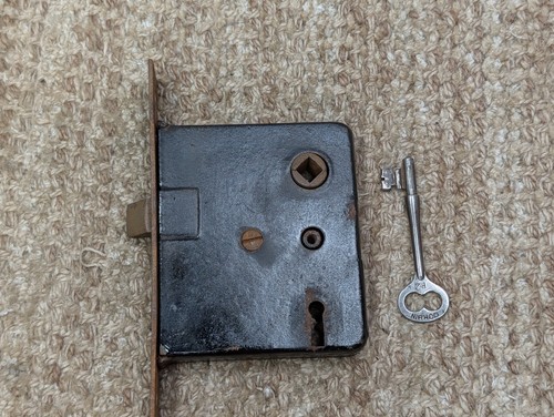 Antique interior mortise lock - interior,