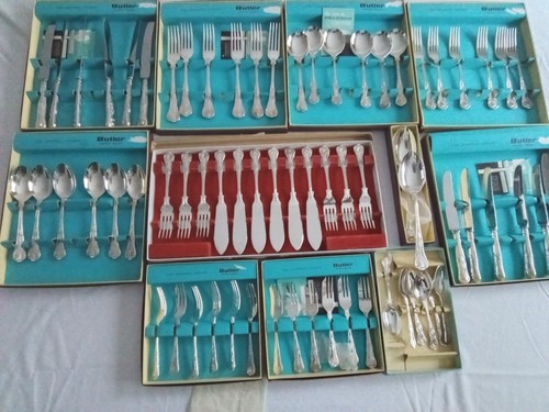 Silver plated cutlery - plated, cant