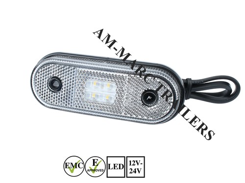 White led front marker light - front,