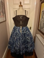 ADULT UNISEX DRAG PANTOMIME BELLE DAY COSTUME THEATRE PANTO THEATRICAL 💙