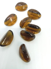 150 X Decorative AMBER Glass