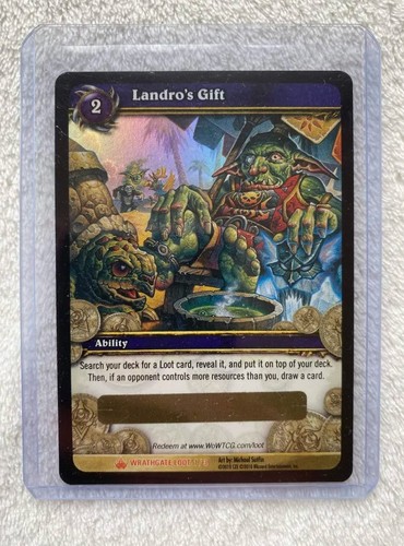 World warcraft loot - of, card
