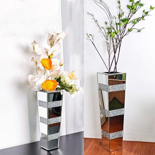 Tall bling crystal floor vase - tall,