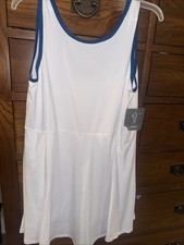 LPGA women’s Size L white/blue golf dress NWT