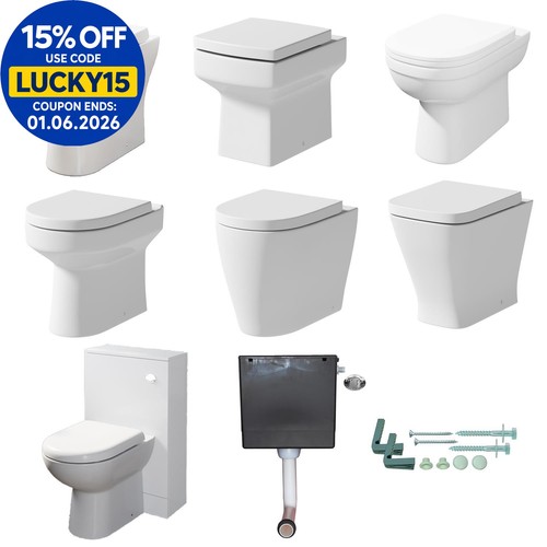 Back wall toilet - to, pan