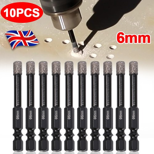 10x 6mm dry - diamond, bits