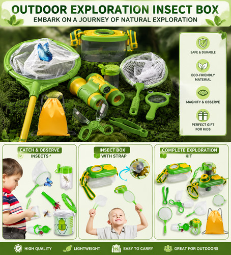 Kids bug catcher - stem, insect