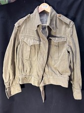 Original British Army Drill Denim Battledress Blouse