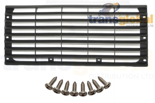 Gloss black front grille - black,