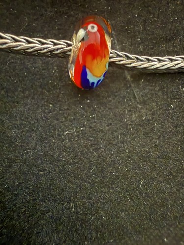 Trollbeads unique macaw parrot - macaw,