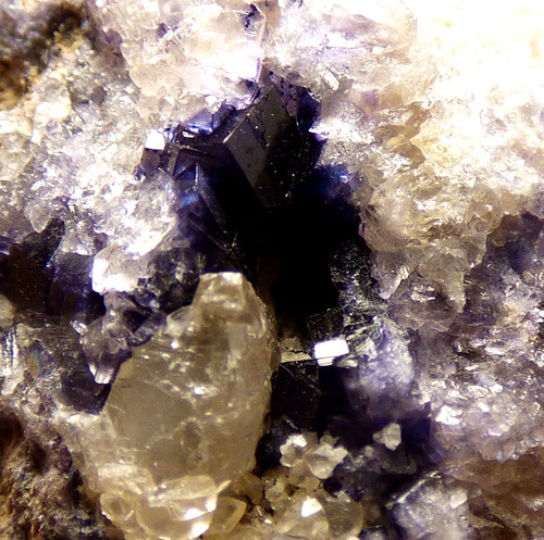 Blue john fluorite - blue, crystal