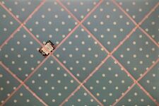 Cath Kidston Blue Spot Dotty Handcrafted Fabric Notice Pin Memo Cork Photo Board