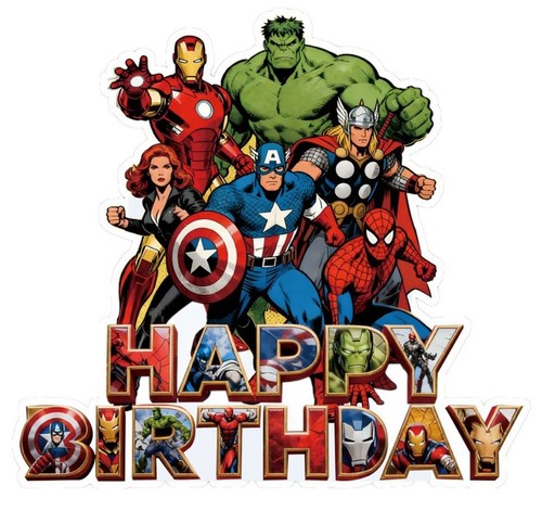 Superhero marvel avengers cake - superhero,