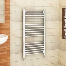 1000 x 300mm Straight Chrome Ladder Warmer Bathroom Heated Towel Rail Radiator
