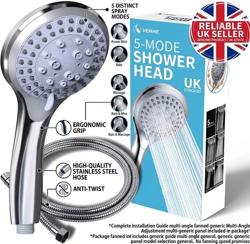 Chrome shower head - chrome, &