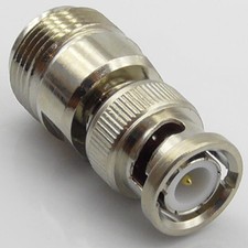 BNC Male Plug to N Type Female Socket RF Adaptor - Interseries
