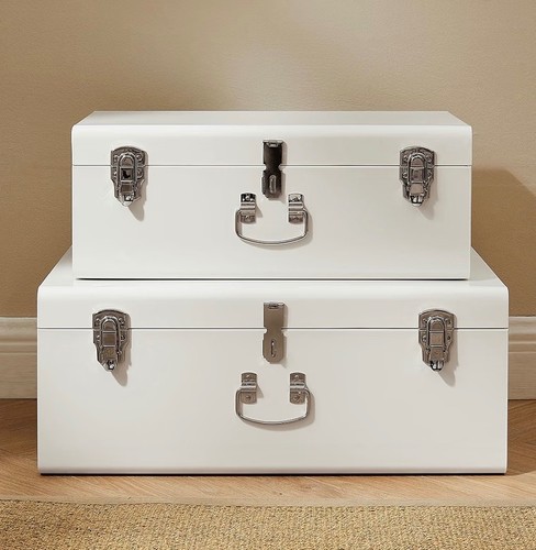 Cream metal storage - storage,