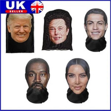 Full Face Cosplay Headwear Hiphop Fashion Balaclava 3d-Printed Mask Elastic Mesh