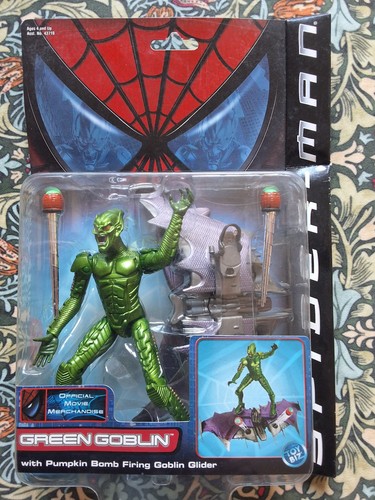Green goblin figure - green, spiderman