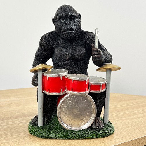 Drummer gorilla ornament - drummer,