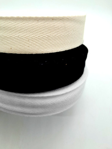 Cotton webbing herringbone - cotton,