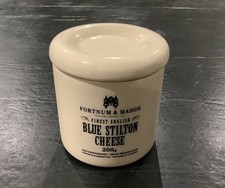  Fortnum & Mason English Blue Stilton Cheese Ceramic Storage Jar With Lid