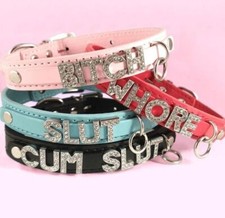 Slut Choker BDSM Collar Custom B D S M Personalized Necklace BITCH WHORE