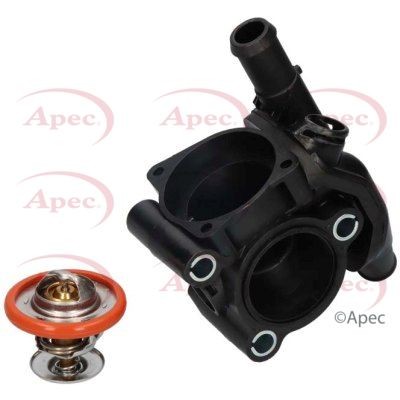 Thermostat housing with - housing,